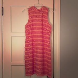 Sleeveless coral JCrew Dress